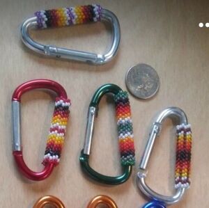 Beaded keychain clasp